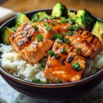 Sriracha Honey Salmon Bowls