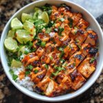 Sweet Chili Chicken Bowl with Coconut Lime Drizzle