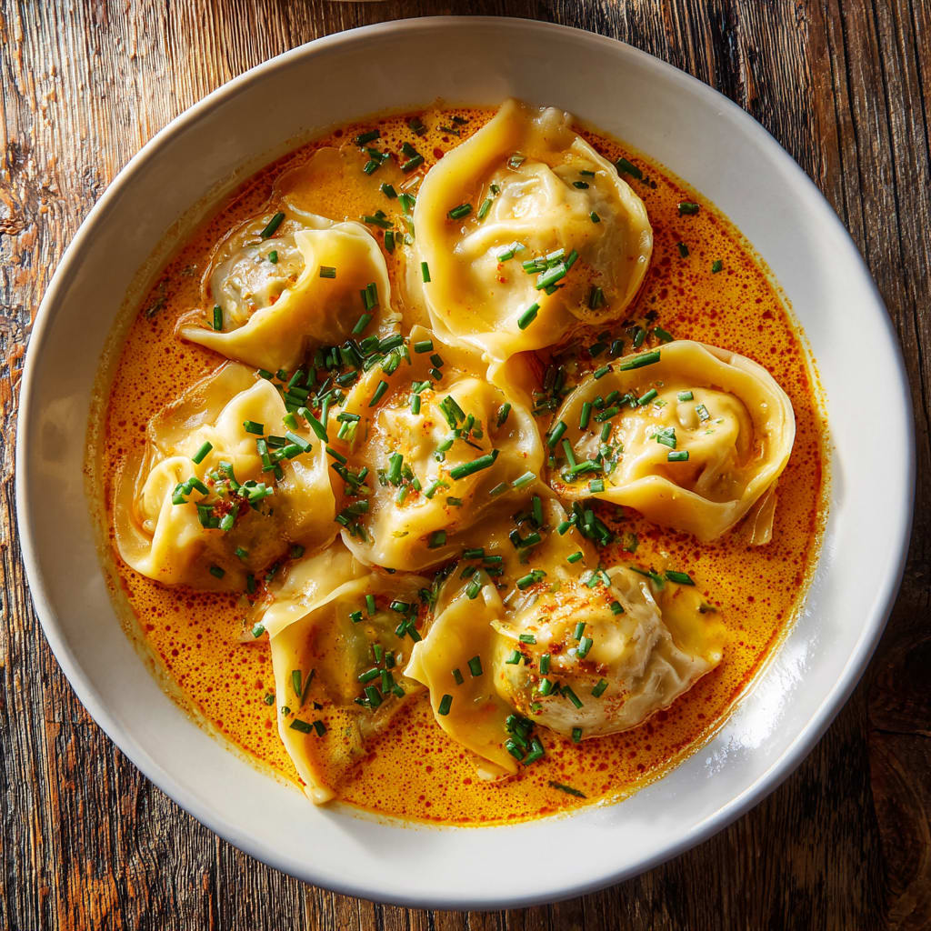 Thai Coconut Curry Dumpling Soup