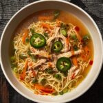 Aromatic Ginger Scallion Chicken Noodle Soup