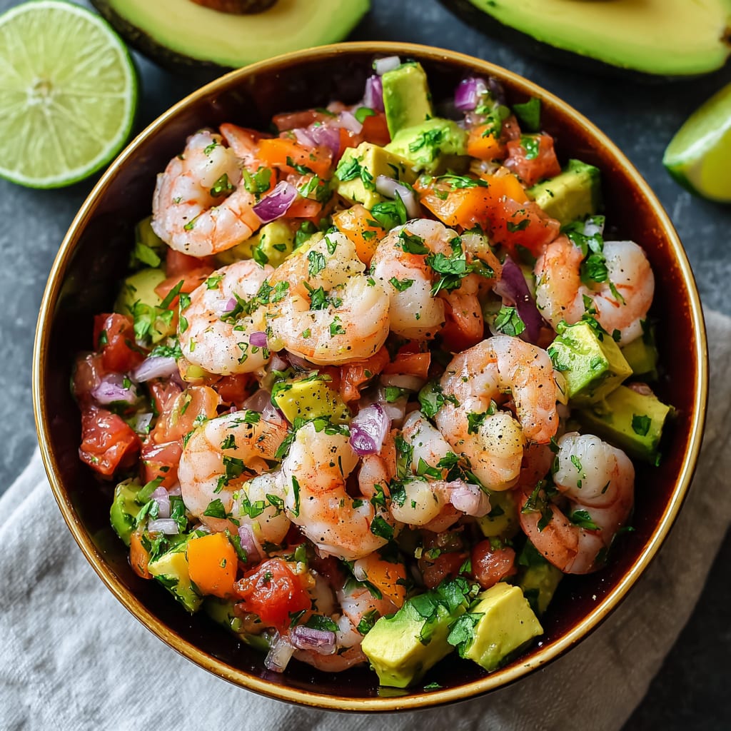Avocado Salsa Shrimp Salad
