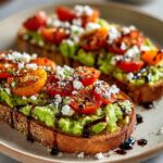 Avocado Toast with Feta and Cherry Tomatoes