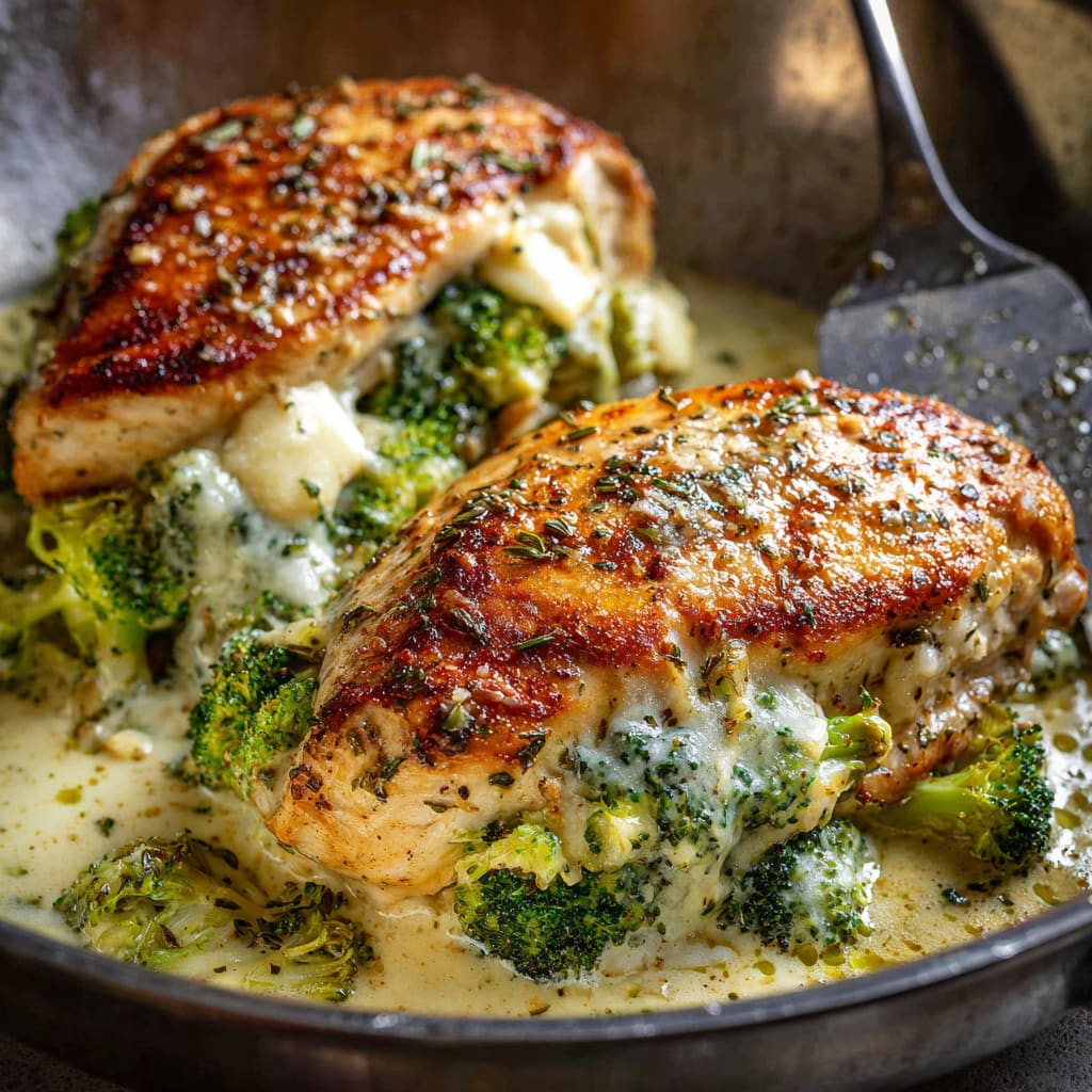 Broccoli Stuffed Chicken Breast