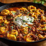 Cheesy Beef Enchiladas Tortellini