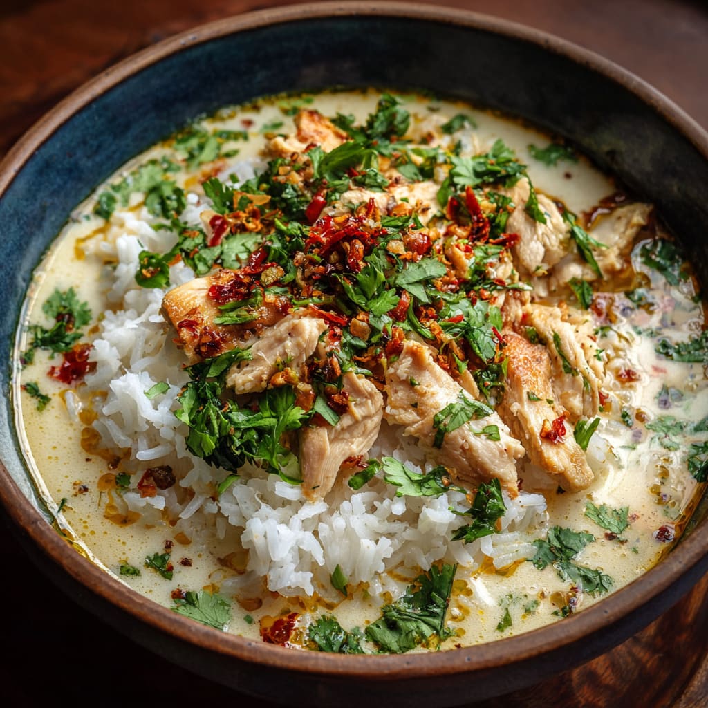 Coconut Chicken Brothy Rice