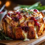 Cranberry Brie Sourdough Pull Apart Bread