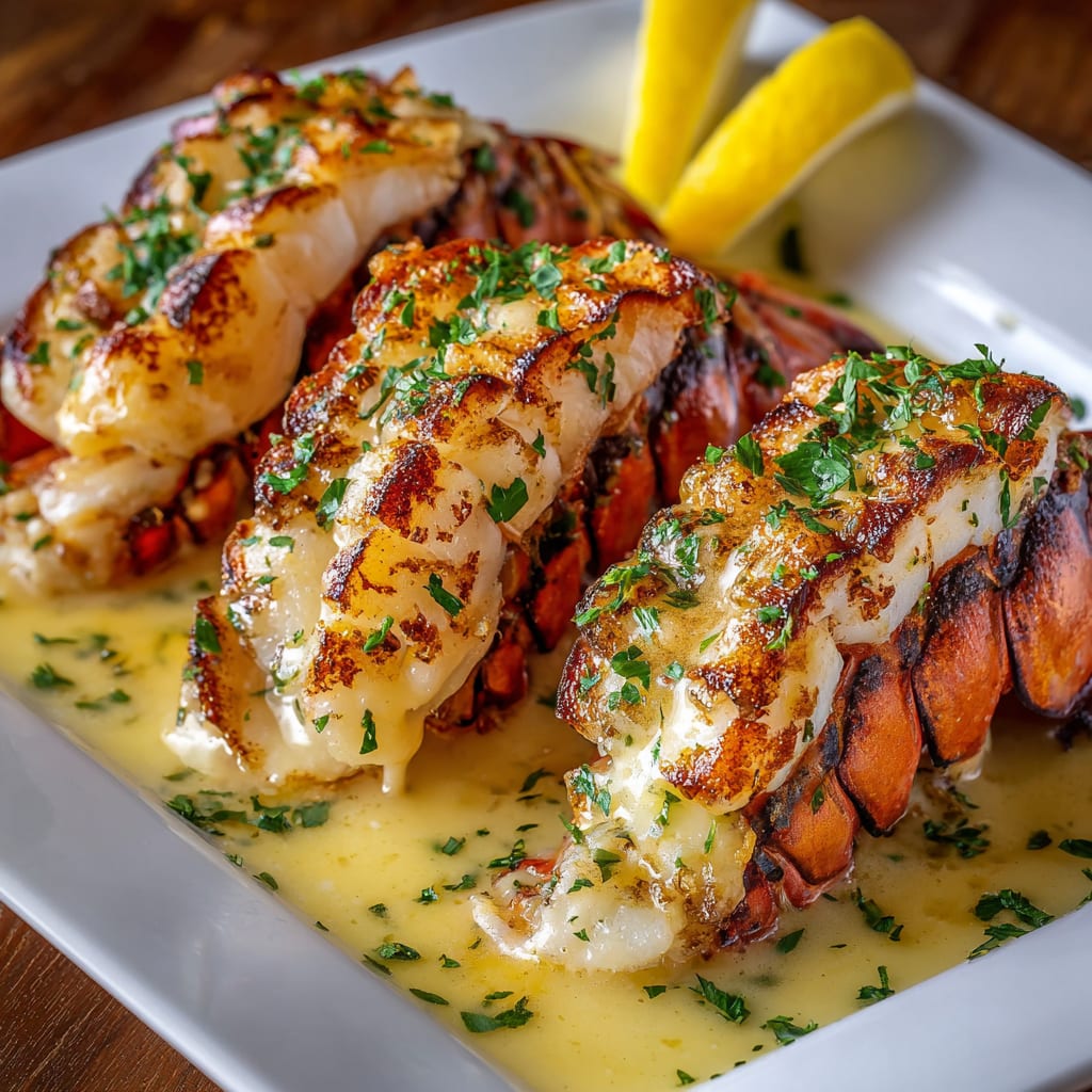 Creamy Garlic Butter Lobster Tails Recipe