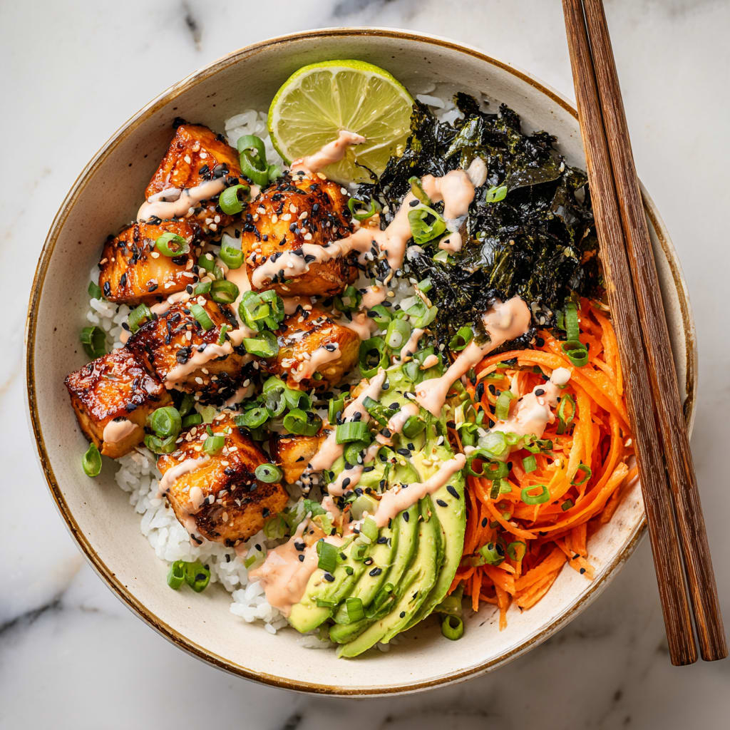 Crispy Salmon Bowls Recipe