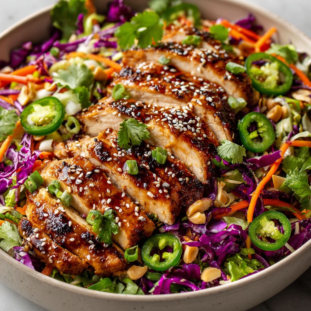 Crunchy Asian Sesame Chicken Salad