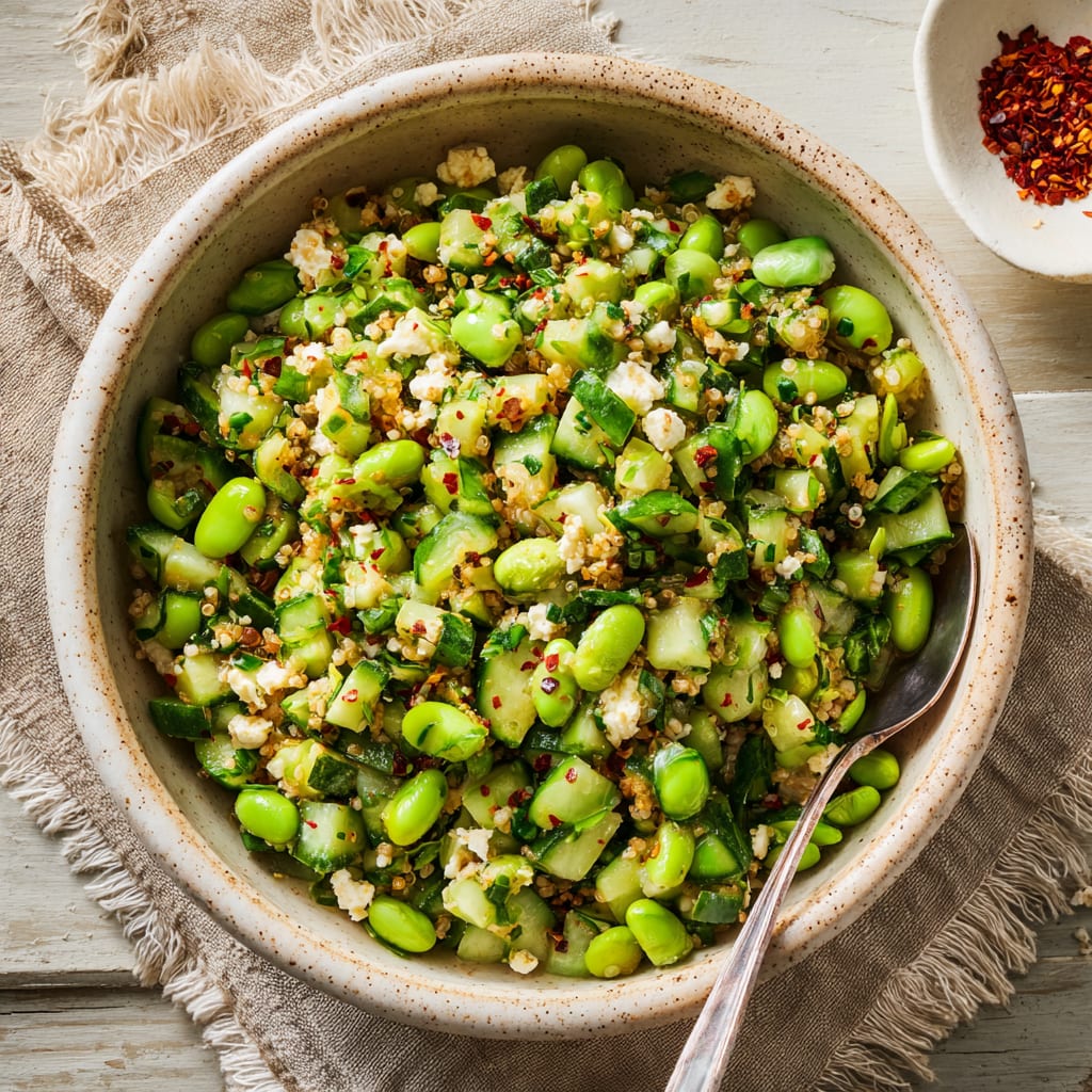 Cucumber Edamame Salad