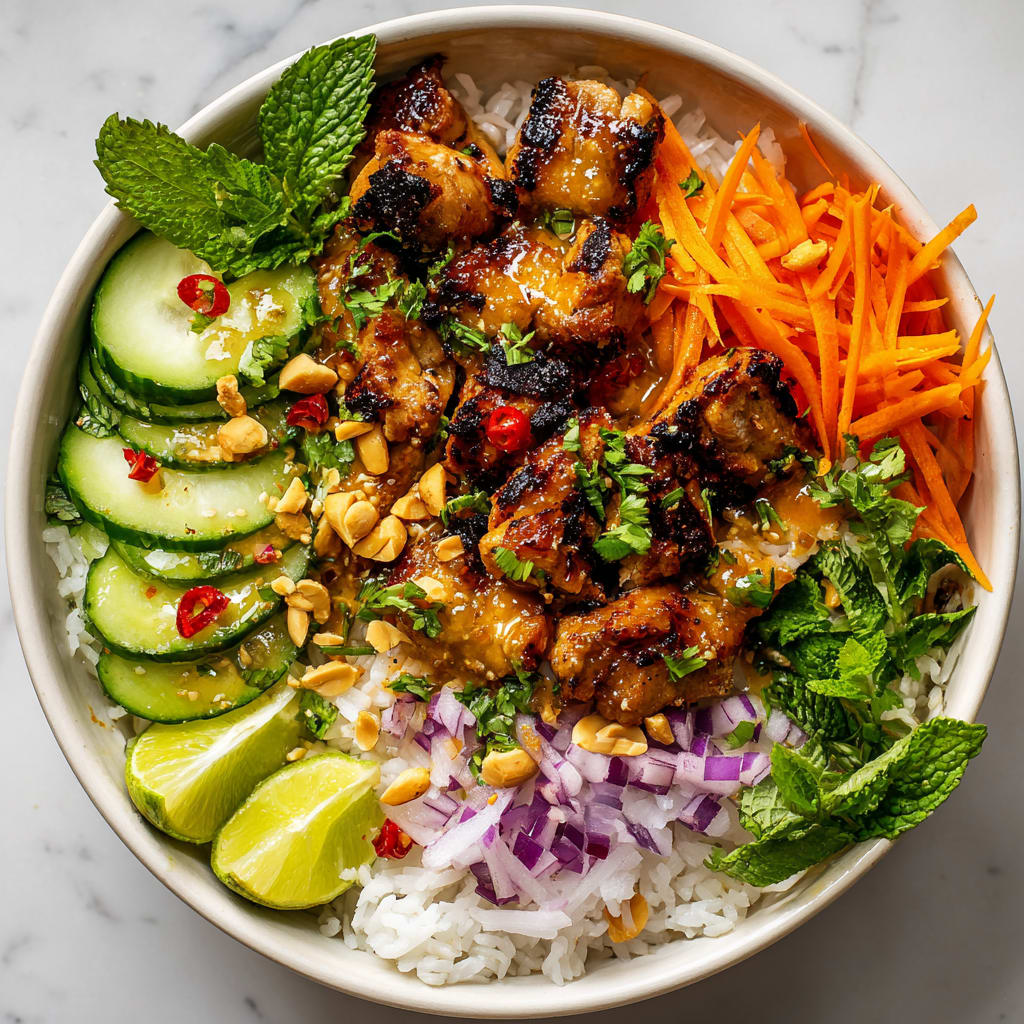 Easy Chicken Satay Bowl Recipe