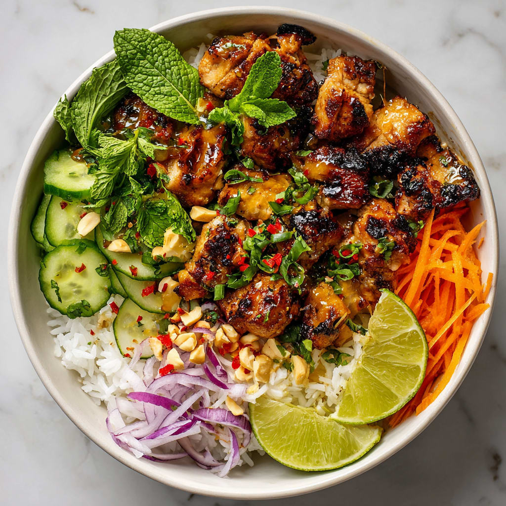 Easy Chicken Satay Bowl Recipe