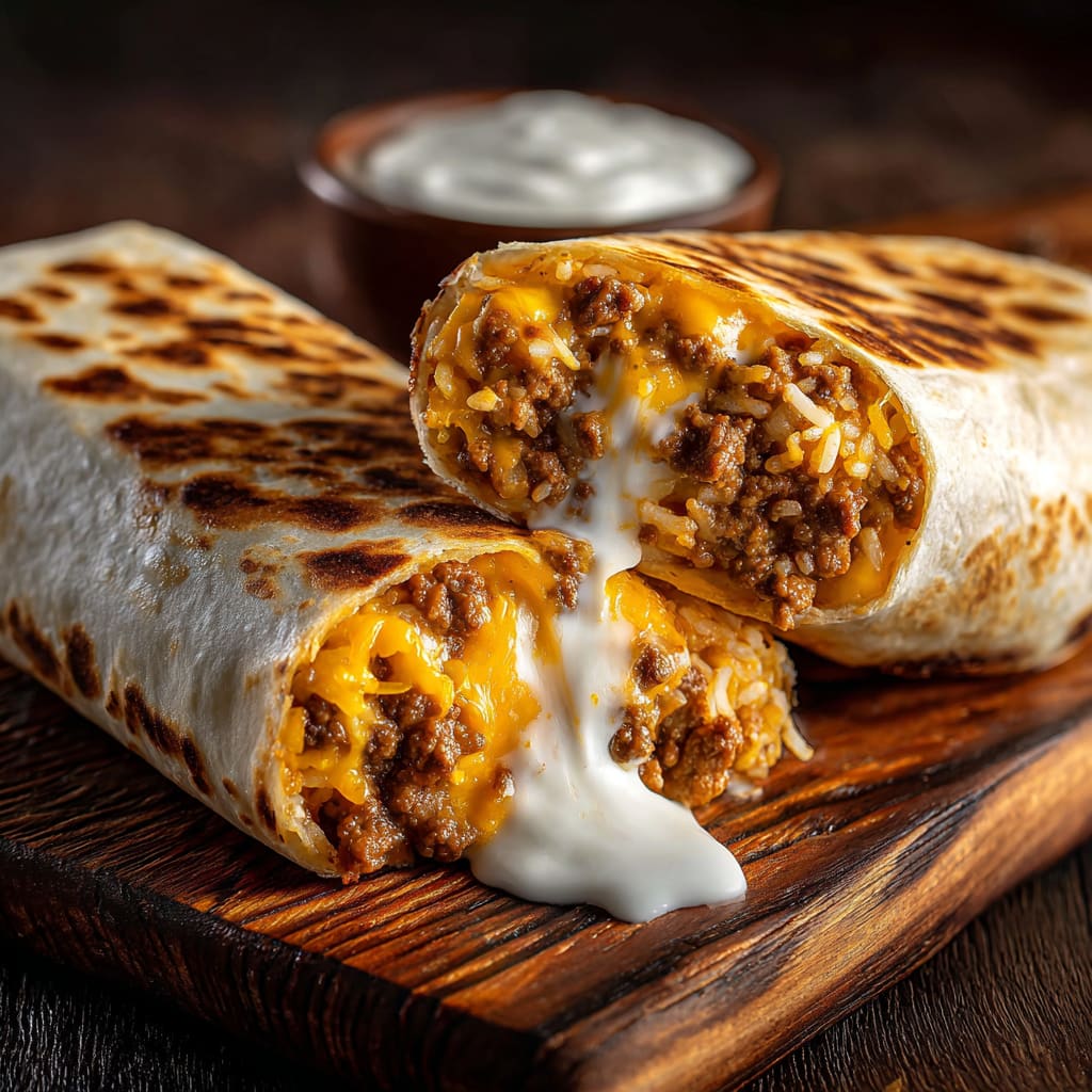 Easy Grilled Cheese Burrito