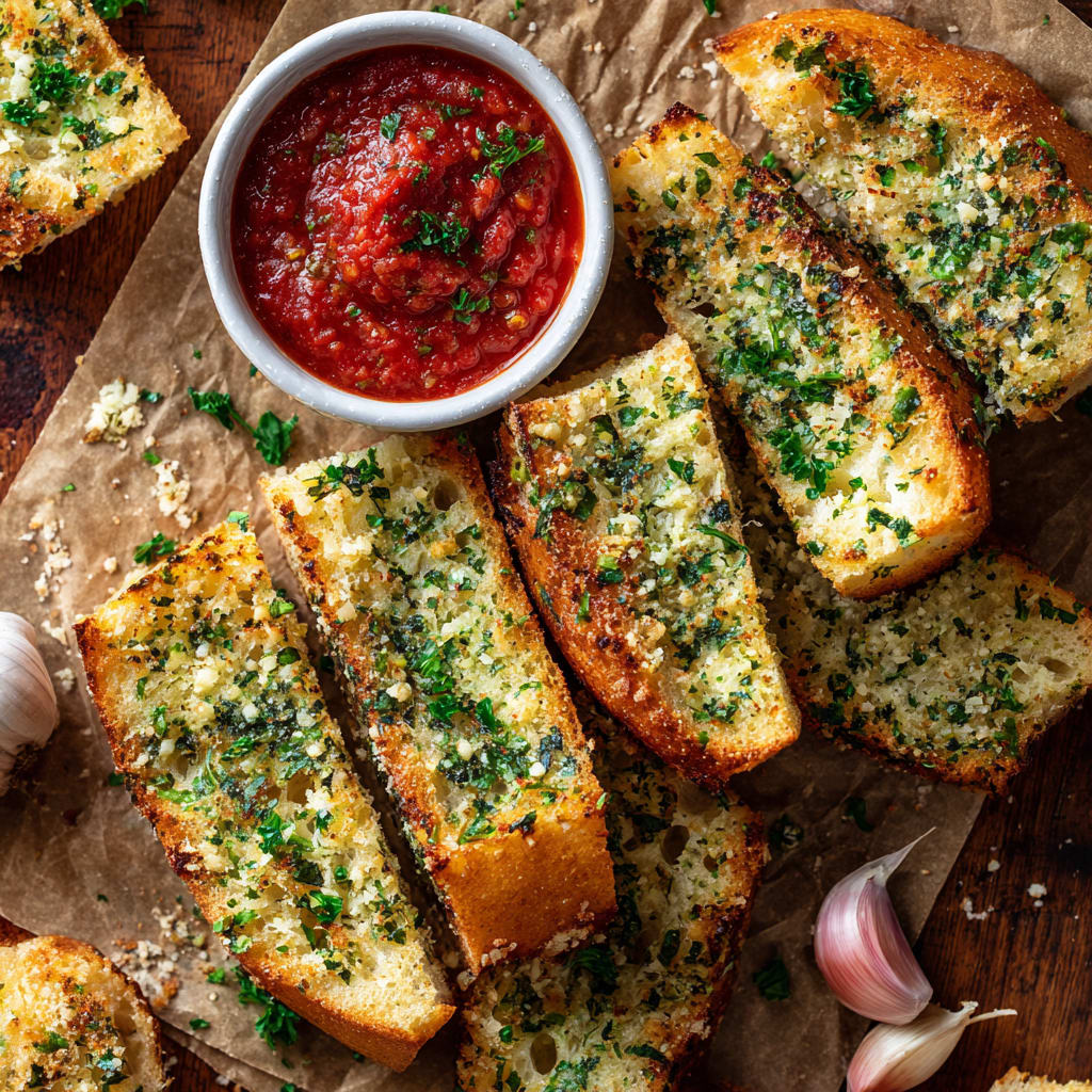 Easy Sourdough Garlic Bread