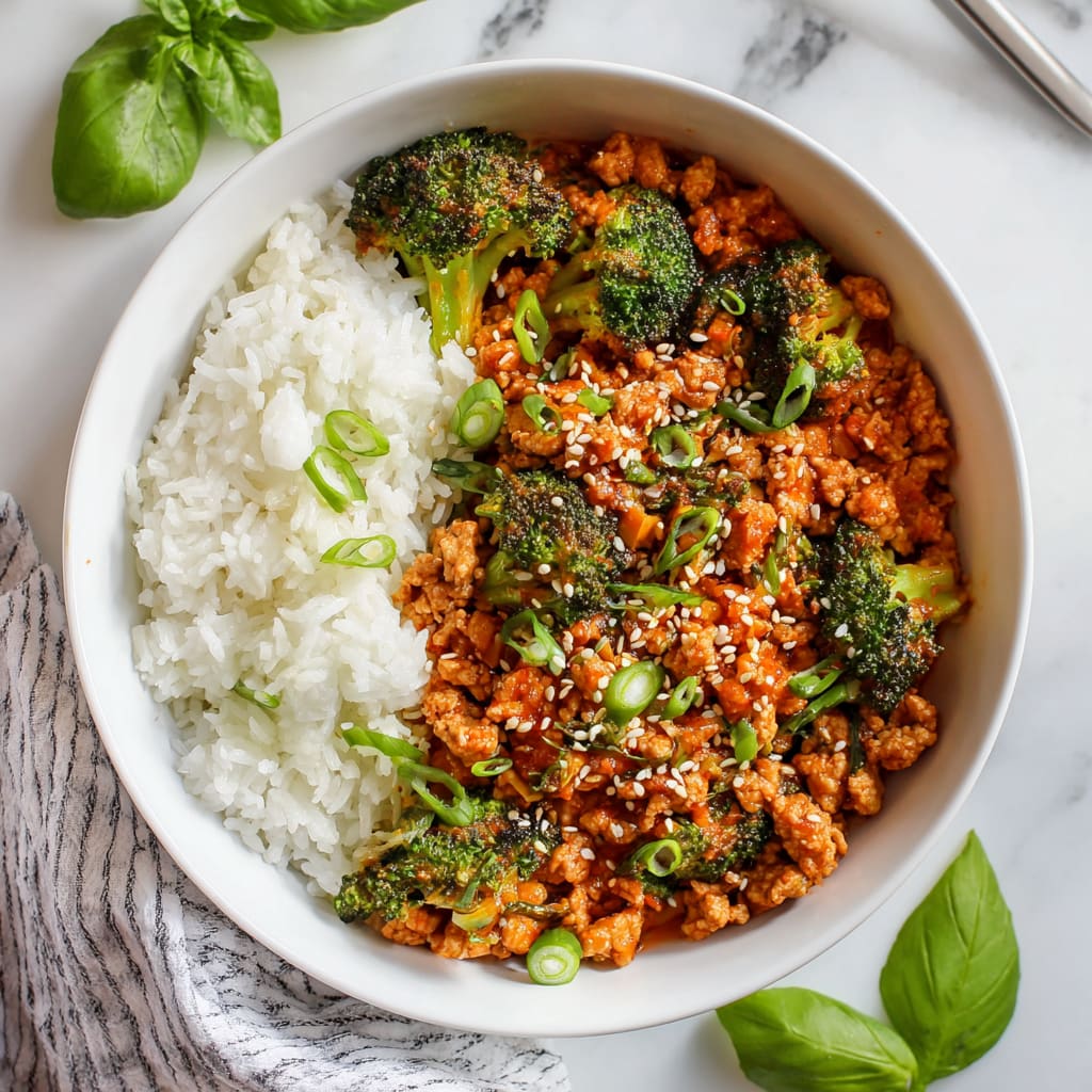 Firecracker Ground Chicken Bowl