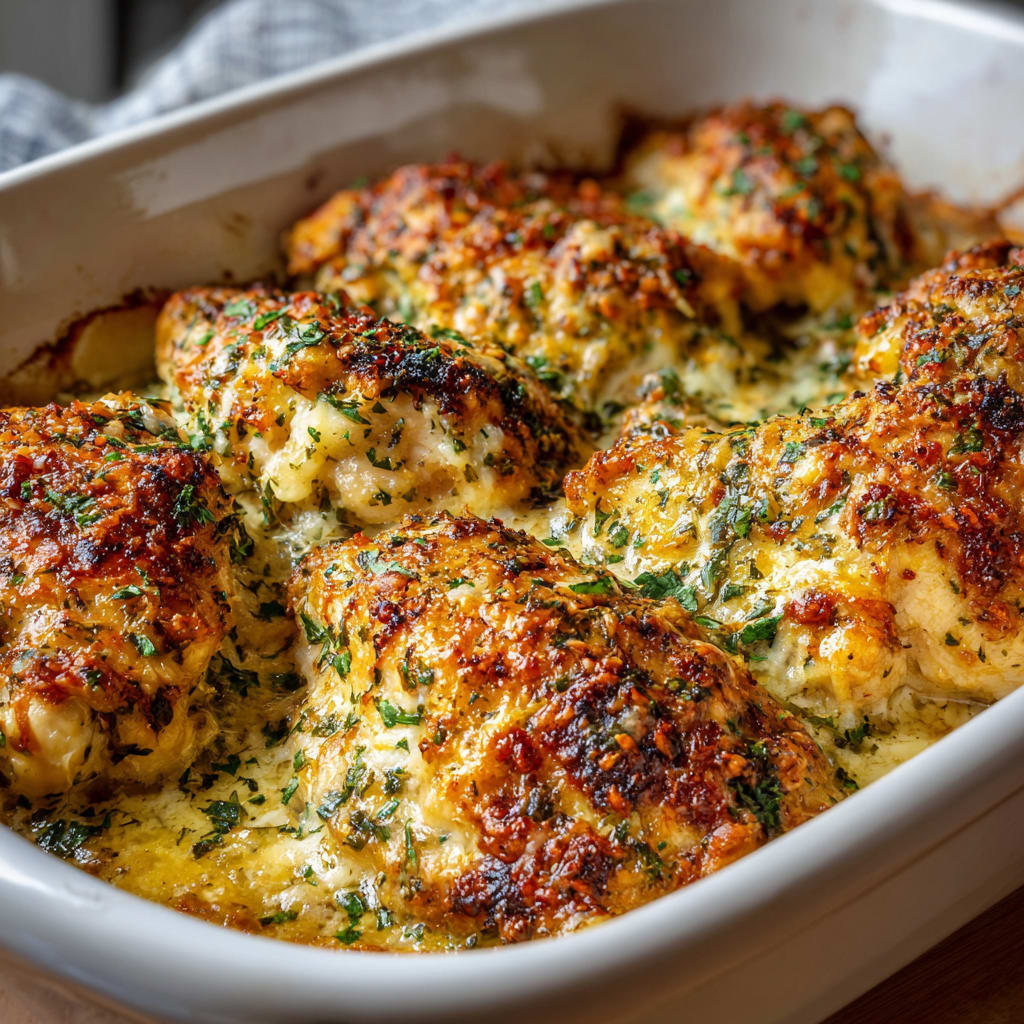 Garlic Parmesan Chicken Bake