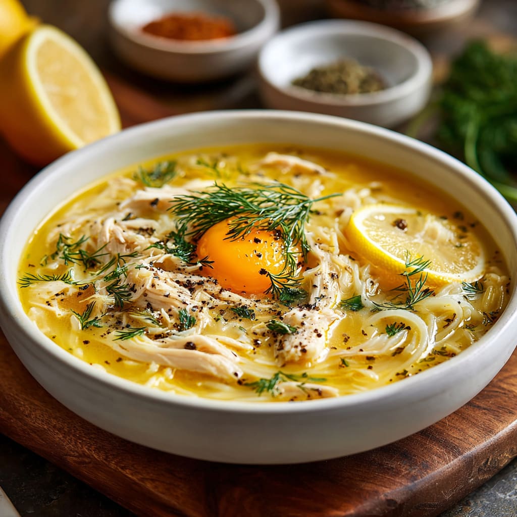 Greek Lemon Chicken Soup