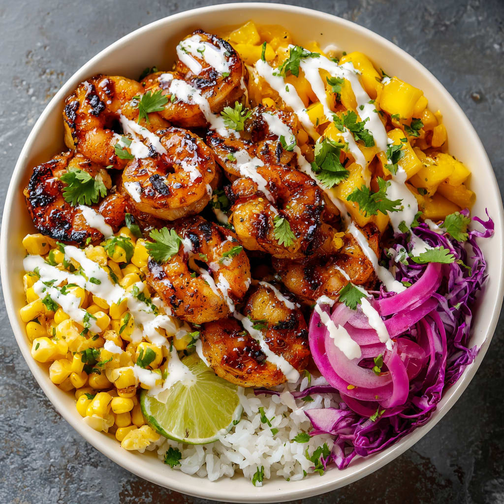 Hawaiian Shrimp Taco Bowl