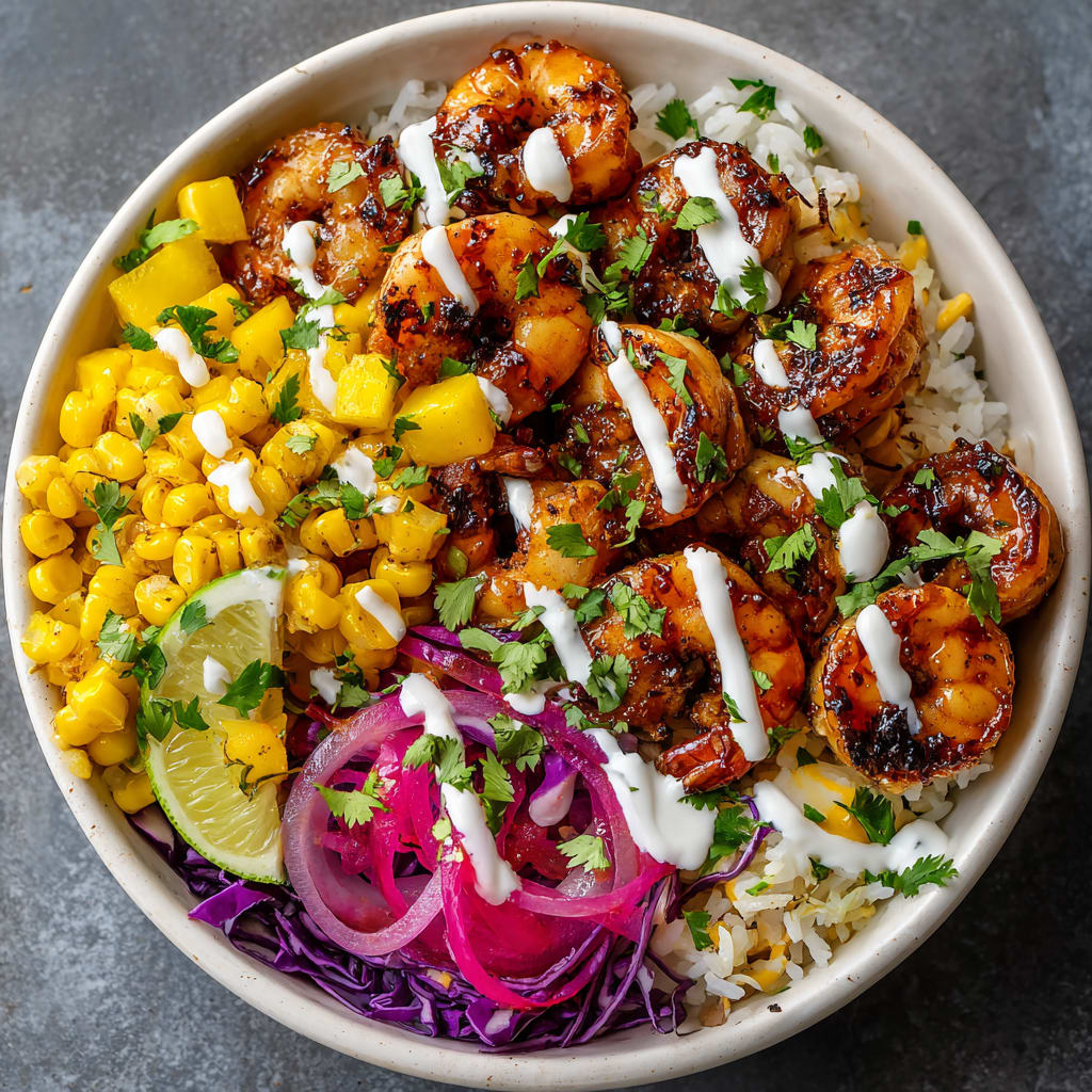 Hawaiian Shrimp Taco Bowl
