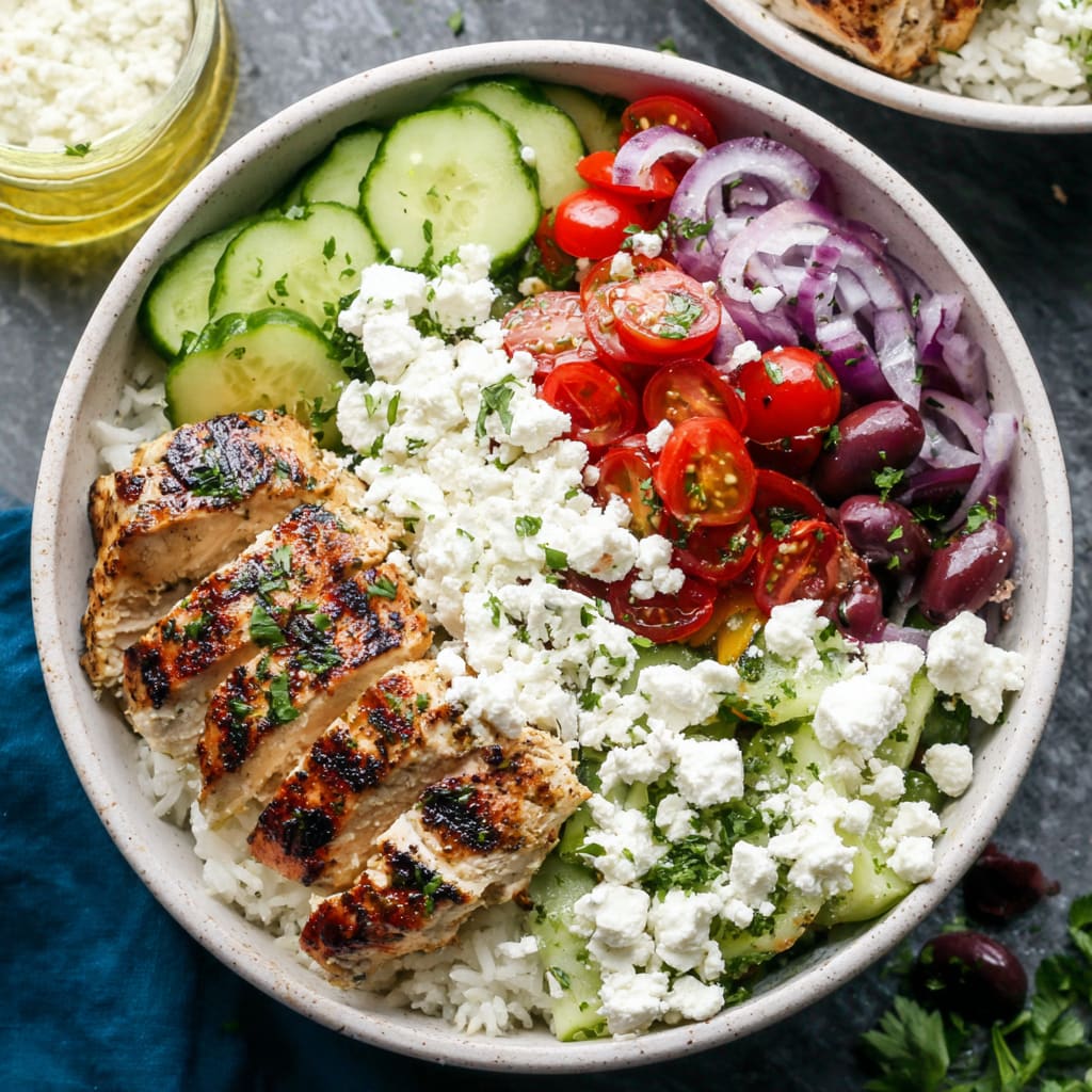 Healthy Greek Chicken Bowls