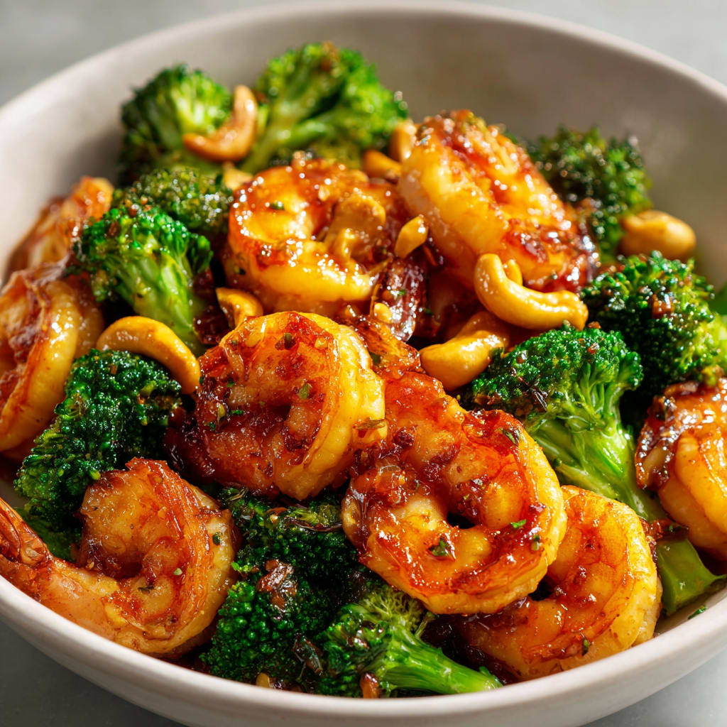 High-Protein Honey Garlic Shrimp