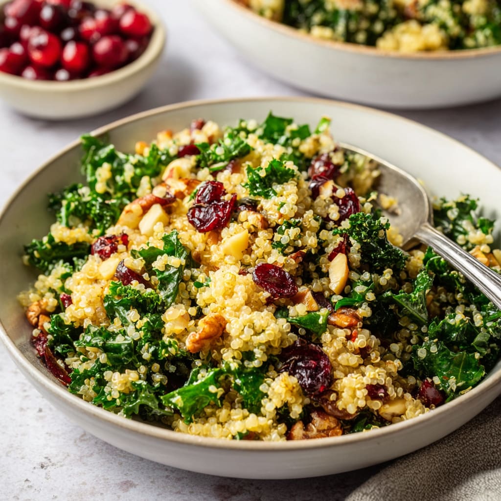Kale Cranberry Quinoa Salad