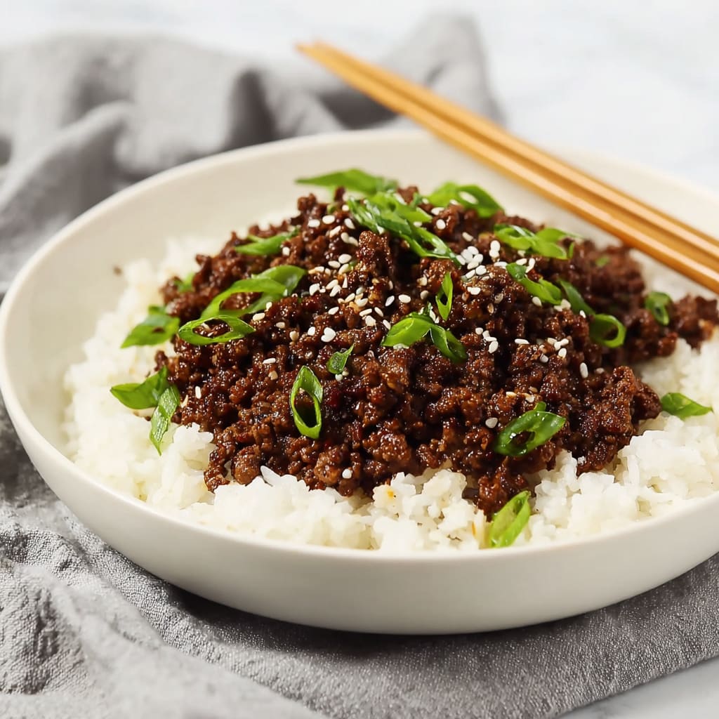 Korean Ground Beef Bowl