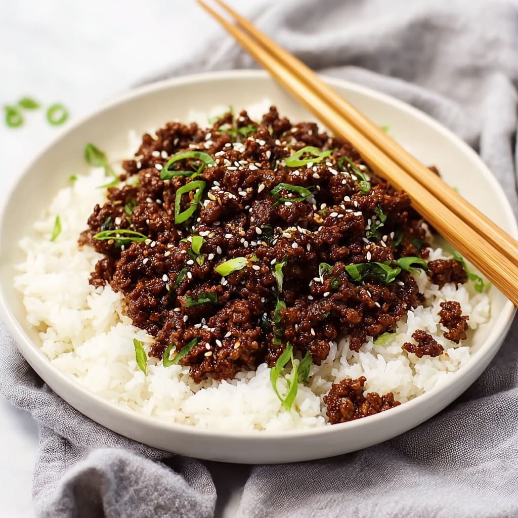 Korean Ground Beef Bowl