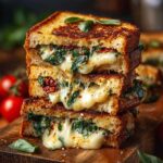 Mediterranean Spinach Grilled Cheese