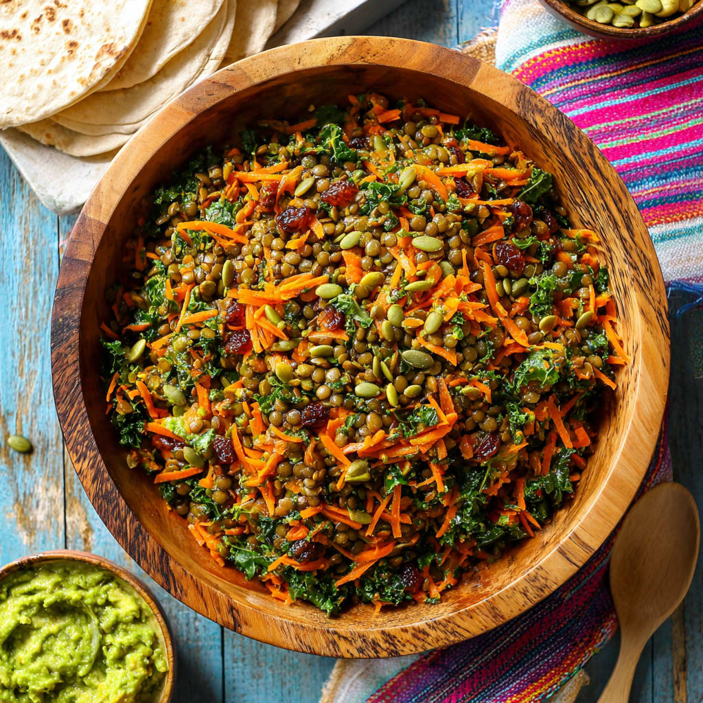Moroccan Lentil Carrot Salad