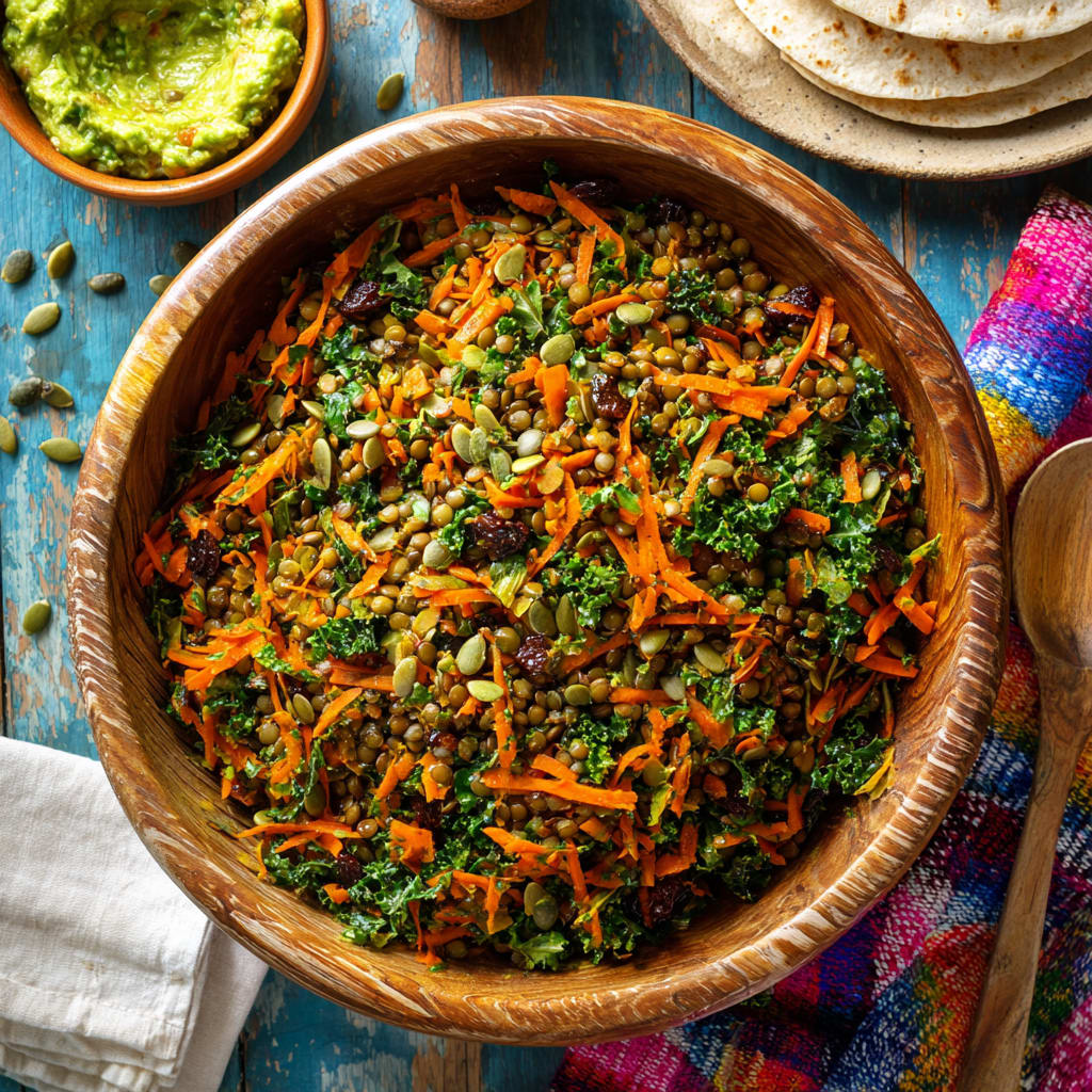 Moroccan Lentil Carrot Salad