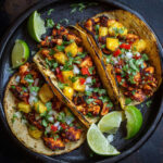 One Pan Chicken and Pineapple Tacos