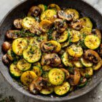 Skillet Zucchini and Mushrooms