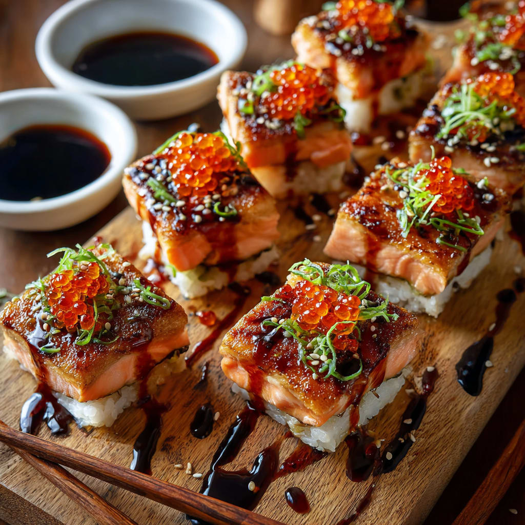Spicy Salmon Sushi Bake Recipe