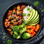 Sticky Chicken Rice Bowls Recipe