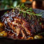 Tender Slow-Roasted Lamb Shoulder Glazed