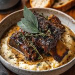 Braised Short Ribs in Creamy Herb Sauce