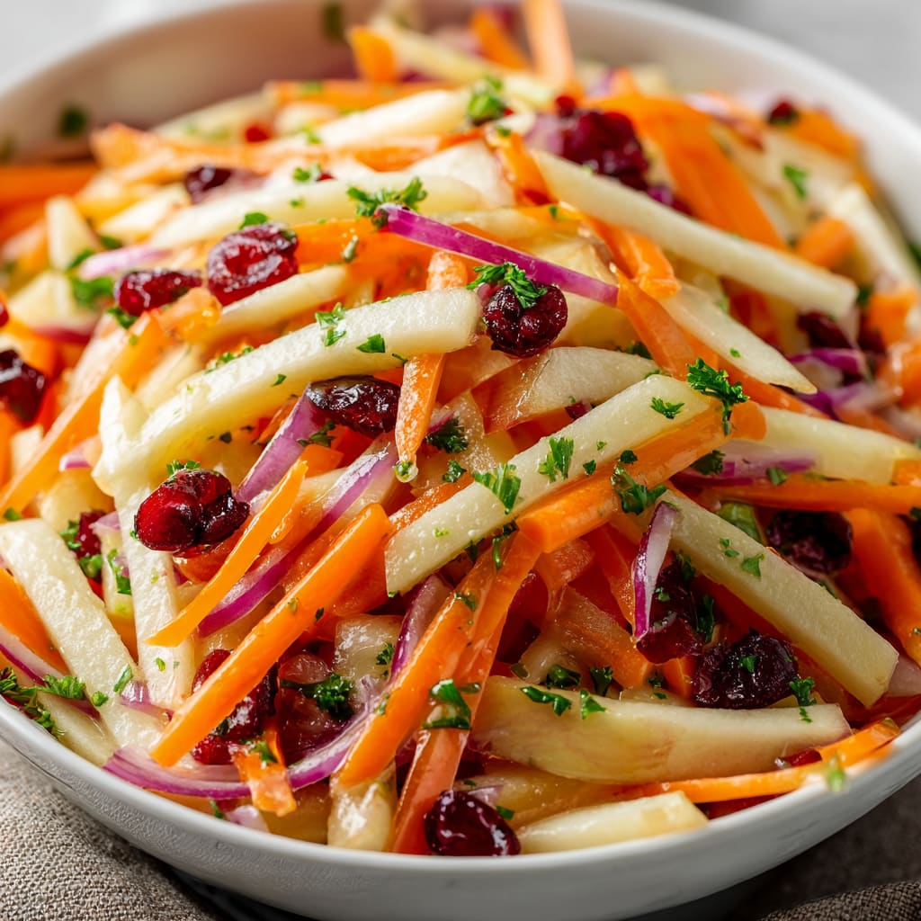 Refreshing Apple Cranberry Carrot Salad