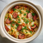 Slow Cooker Cabbage & Sausage