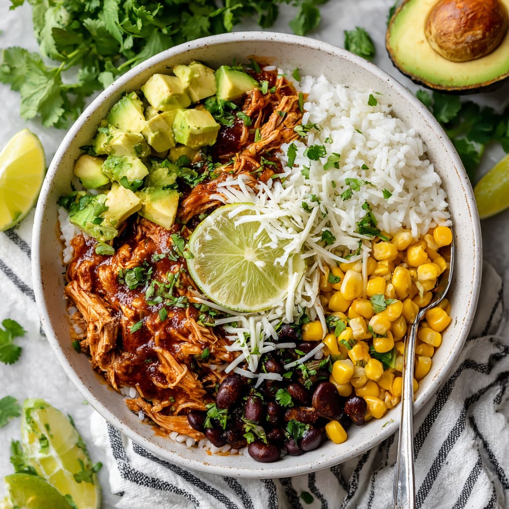 Slow Cooker Chicken Burrito Bowl